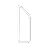 TBB 223025 GLASS GM MINO VISION PANEL TEMP CLEAR