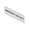TBB 223089 LABEL EMERGENCY USE ONLY BODY MINO