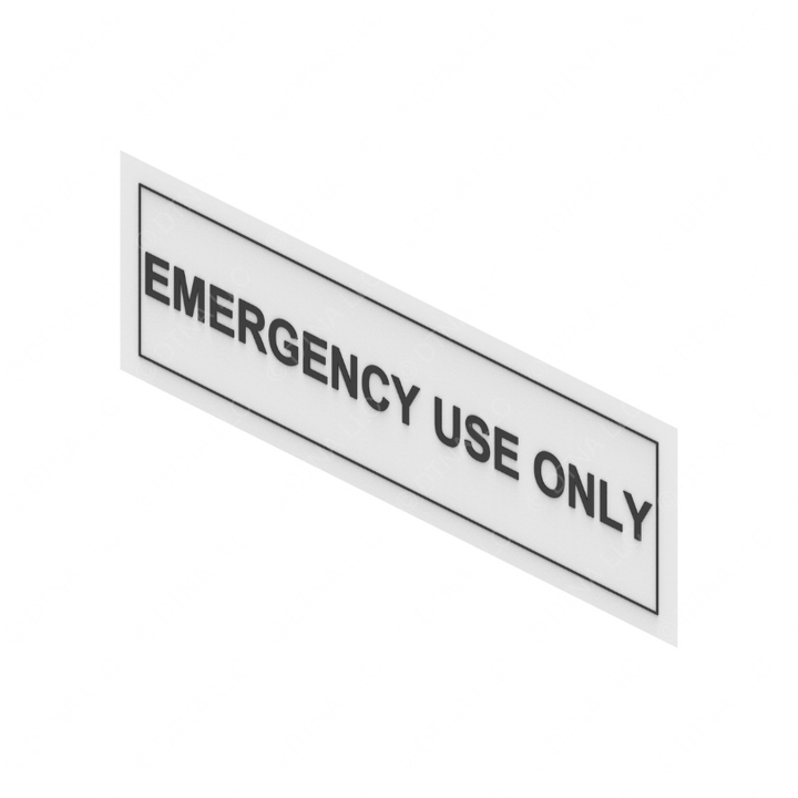 TBB 223089 LABEL EMERGENCY USE ONLY BODY MINO