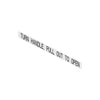 TBB 223091 DECAL PUSHOUT WDO REAR TRIM HANDLE