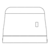 TBB 226108 39" FOAM ASM WALL MT BARRIER HB