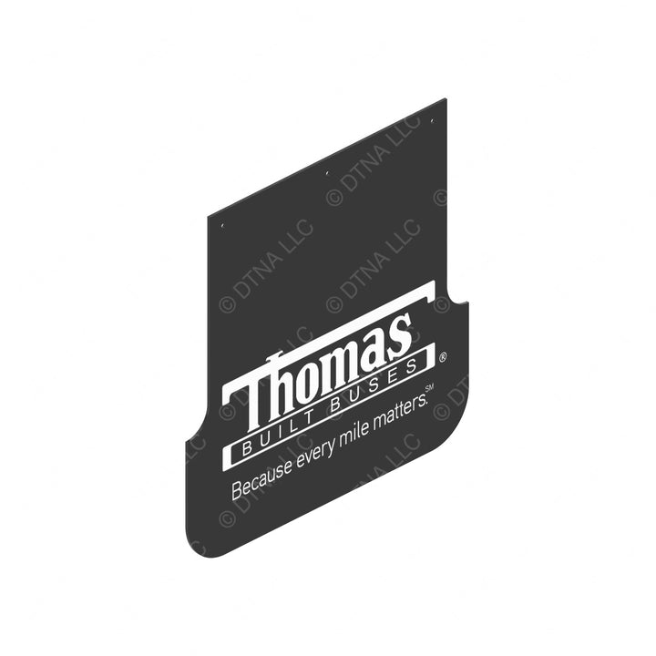 TBB 232191 MUD FLAP RUBBER REAR W/ LOGO