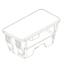 TBB 232883 SWITCH BLANK,MQ COVER,BLACK