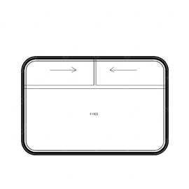 TBB 45018547 TRANSIT WINDOW,TOP SLIDER,RS 36.5