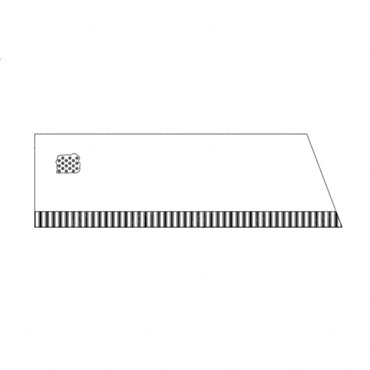 TBB 47002561 TREAD 3RD STEP GREEN KORSEAL PEBBLE O/O