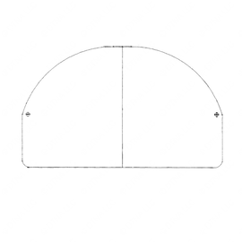 TBB 52000478 VISOR-FLIP DOWN 18GA