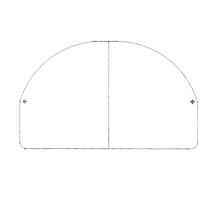 TBB 52000478 VISOR-FLIP DOWN 18GA