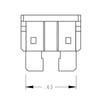 TBB 52000516 FUSE-25 AMP,(AUTOFUS