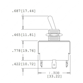 TBB 52001195 SWITCH - ON/OFF, TOGGLE