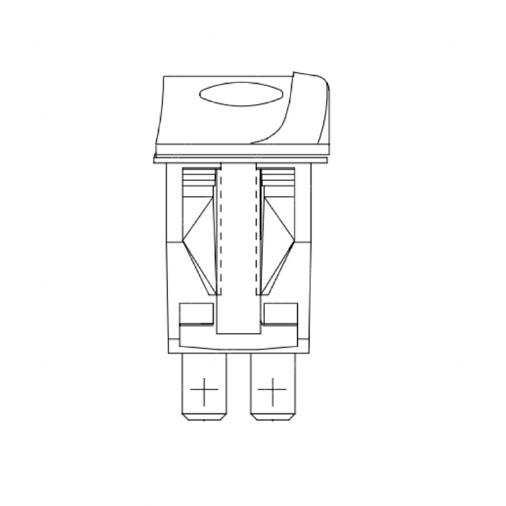 TBB 52003172 SWITCH - ROCKER, WARNI