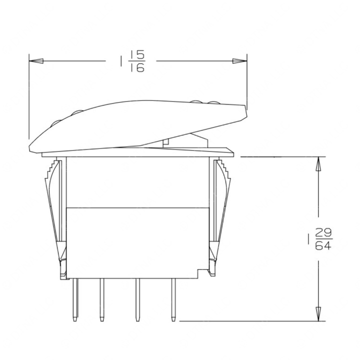 TBB 52006604 SWITCH, ROCKER - LEFT