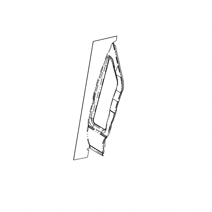 TBB 54009476 EXTERIOR VISION PANEL TRIMMED FOR FLAT