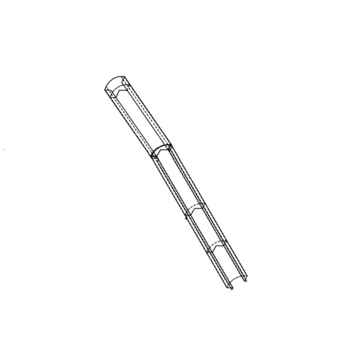 TBB 55002527 POST ASM REAR CORNER 73In.HR PUSHER RS