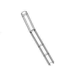 TBB 55002528 POST ASM REAR CORNER 73In.HR PUSHER LS