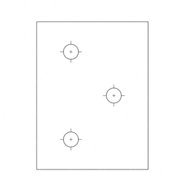 TBB 55002711 MTING PLATE BUMPER