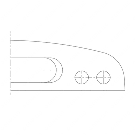 TBB 56000307 HOOD-REAR HOLE LOCAT