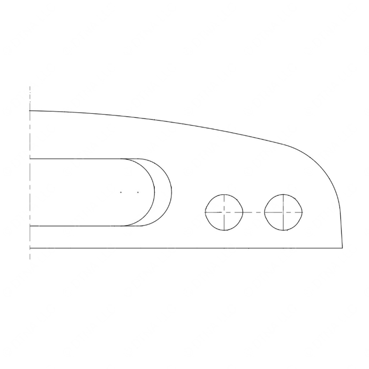 TBB 56000307 HOOD-REAR HOLE LOCAT
