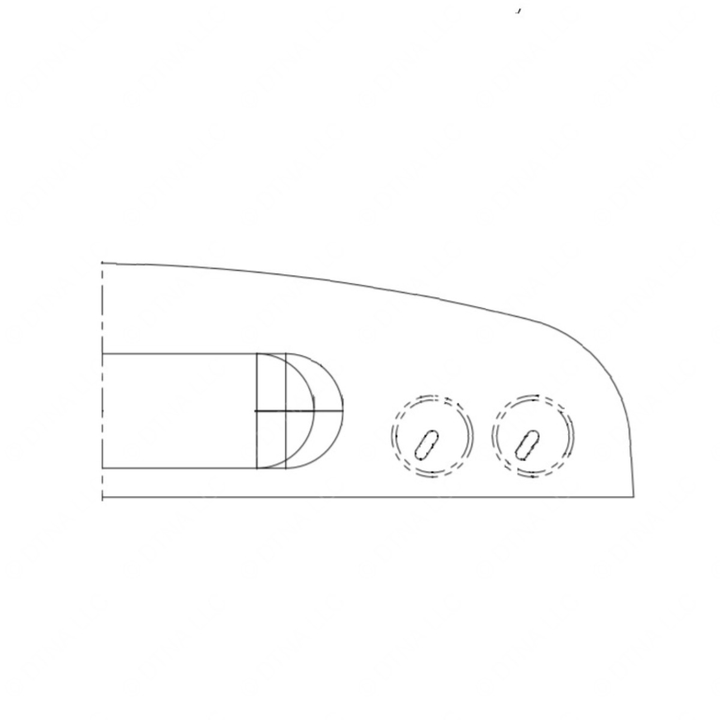 TBB 56000771 HOOD FRT. 8 LIGHT