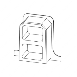 TBB 59002827 CAP-END,SEAT RAIL,SI