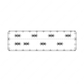 TBB 60640716 A/C DUCT,FLUTED,72.4