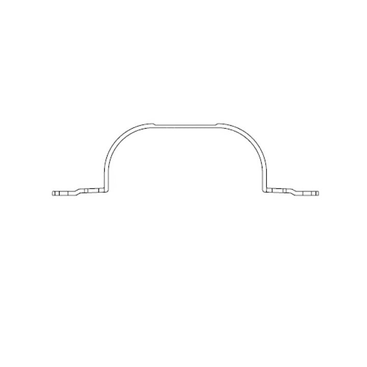 TBB 60641309 WINDOW HEADER TRIM CLIP,SATIN GLOSS GRAY