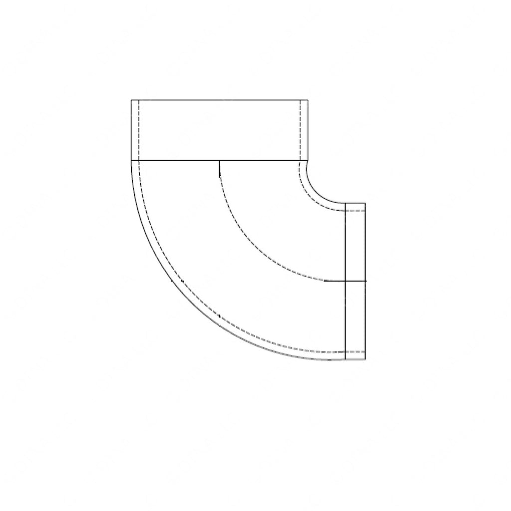 TBB 61100196 ELBOW,RUBBER 90DEG