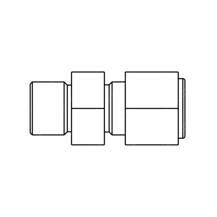 TBB 61270490 MALE CONNECTOR STRT THRD 9/16-18 O-RING