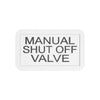 TBB 61270609 DECAL MANUAL SHUTOFF