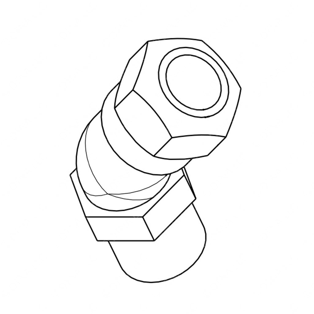 TBB 61360453 ELBOW TUBING 45 DEG