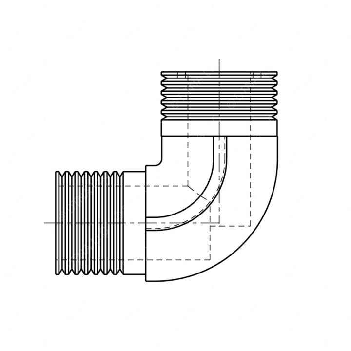 TBB 61360941 CONNECTOR 90 DEG ELBOW MALE EXT PIPE