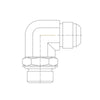 TBB 61361060 CONNECTOR ELBOW 90DEG 37 DEG FLARE