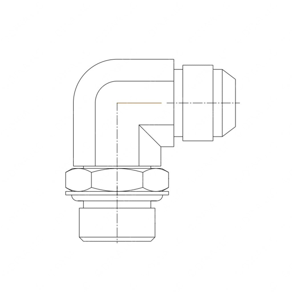 TBB 61361060 CONNECTOR ELBOW 90DEG 37 DEG FLARE