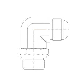 TBB 61361060 CONNECTOR ELBOW 90DEG 37 DEG FLARE