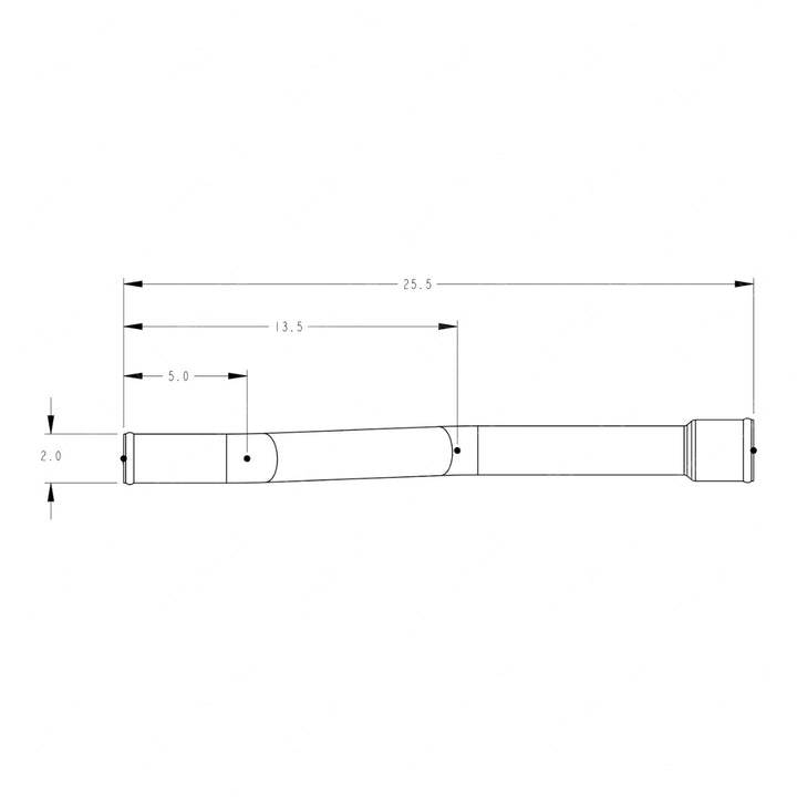 TBB 62192573 UPPER RAD PIPE