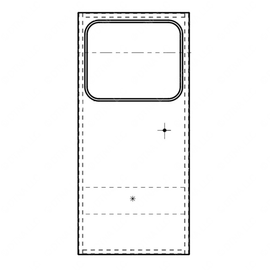 TBB 64001085 DOOR - SIDE EMERG ASSY