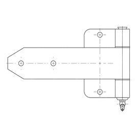 TBB 64007454 HINGE STRAP LOWER LIFT DOOR