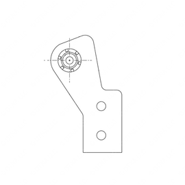 TBB 64008868 DR BRACKET ASSY STD M6