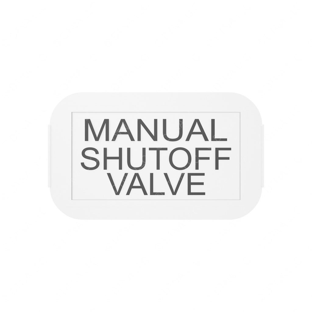 TBB 65005053 DECAL-MANUAL SHUTOFF