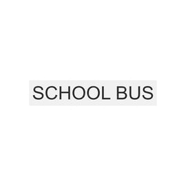 TBB 65007771 DECAL -SCHOOL BUS, 8.00IN  LTRS BLACK