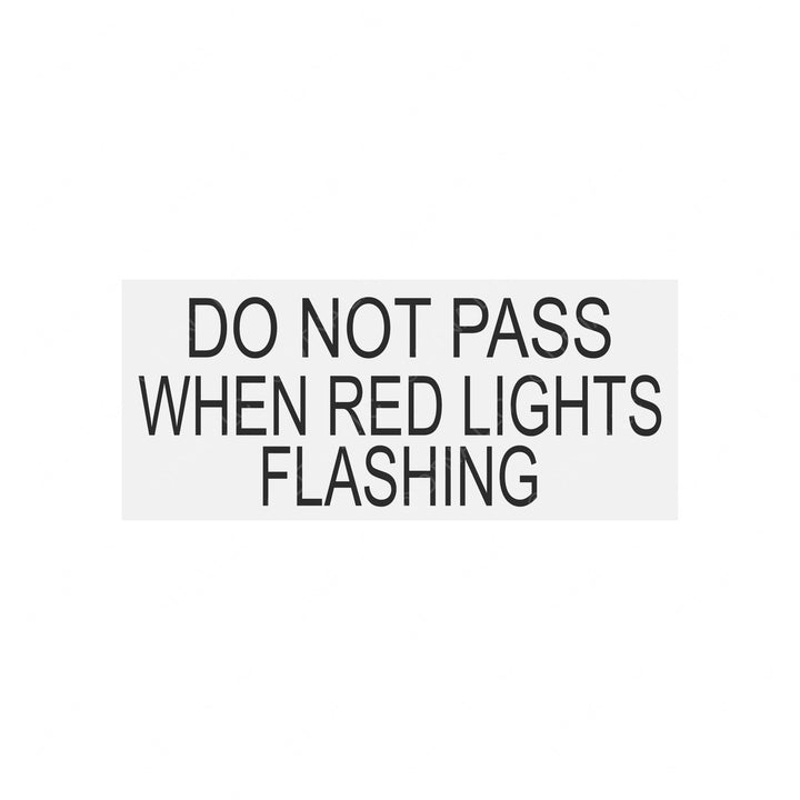 TBB 65008064 DO NOT PASS REDLGHT