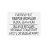 TBB 65008693 DECAL - EMERG EXIT REL