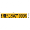 TBB 65008962 LABEL EMERGENCY DOOR