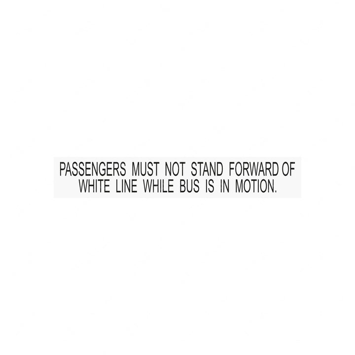 TBB 65012297 LABEL STANDEE INSTR .75FT. BLACK LETTERS
