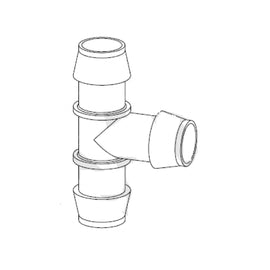 TBB 66001649 HOSE TEE, 1 INCH GLA