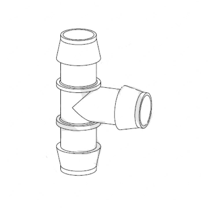 TBB 66001649 HOSE TEE, 1 INCH GLA