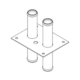 TBB 66005149 WELDED PLATE ASSY, HEATER HOSE