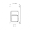 TBB 67000776 LATCH, FLUSH MOUNTED, RECESSED PADDLE