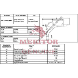 TDA 0515988001 AY-HUB/STUD/ABS