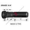 TDA 09001853 BOLT-SERR M20 X