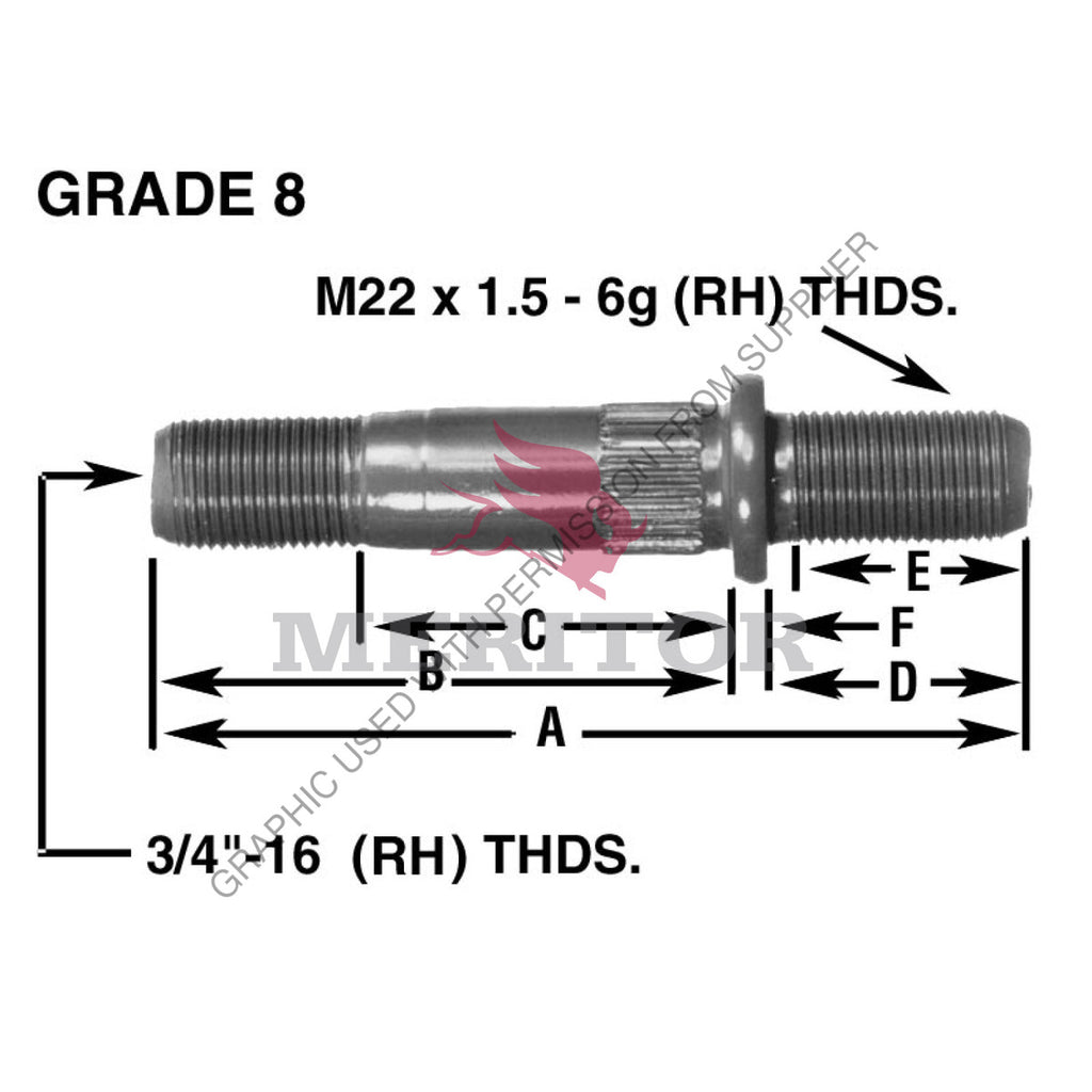 TDA 09 002140 STUD-SHLDR SERR